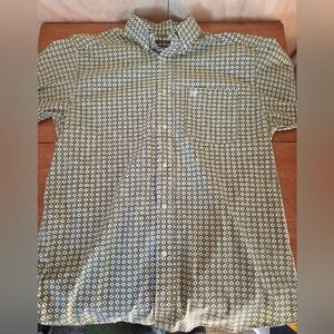 Ariat Men’s Button Down Shirt Large Stretch Geometric Western Long Sleeve